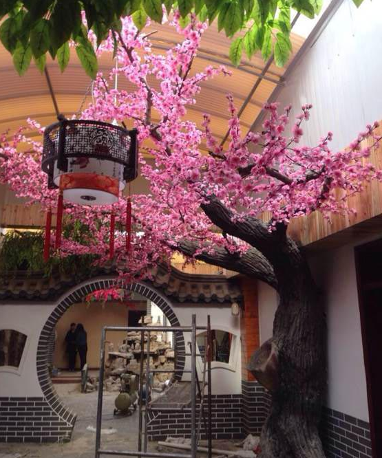 仿真櫻花樹裝飾環境之美
